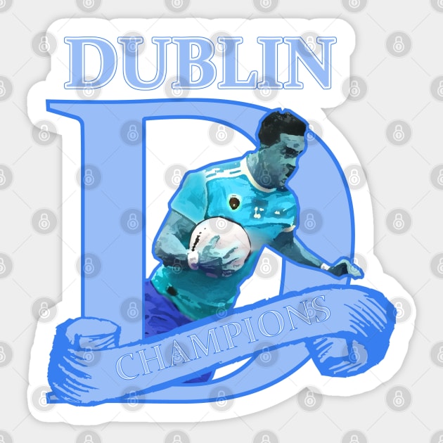 Dubs all Ireland Champions Sticker by declancarr